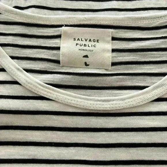 Salvage Public Aloha Stripe T Shirt-Large - Picture 3 of 4
